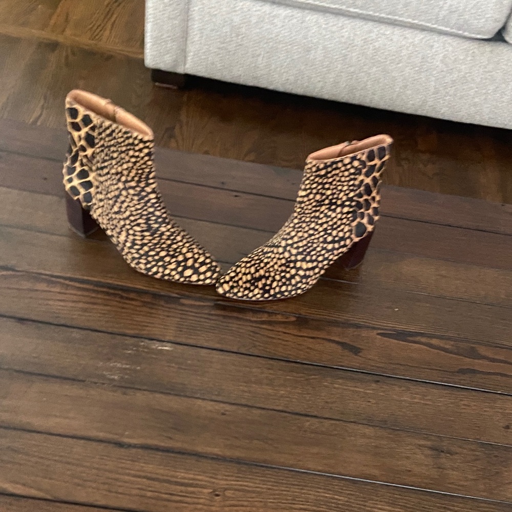 Madewell Animal Print Ankle Boots
